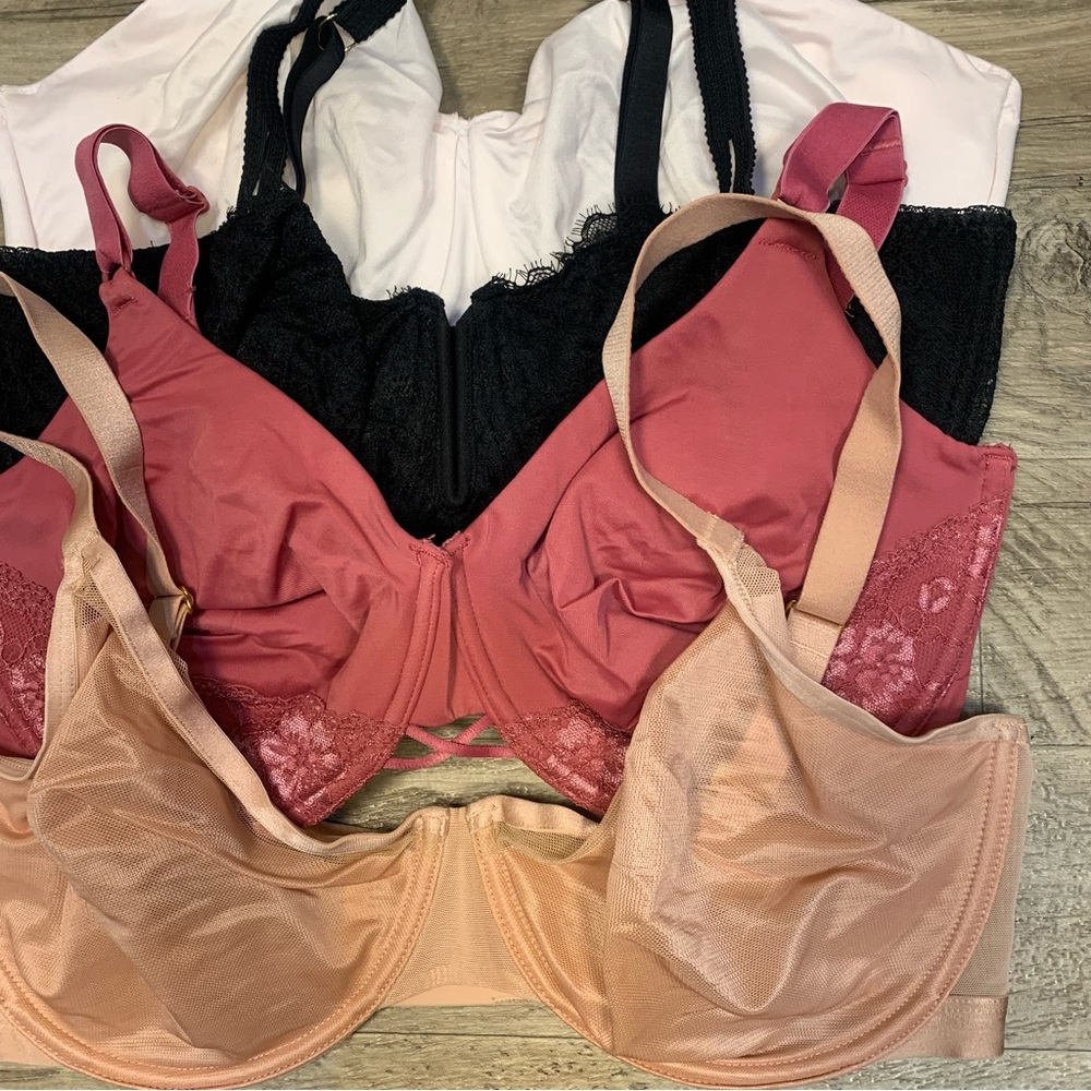 Soma Playtex Auden Vanity Fair Bundle 4 Bras Variety Unbelievable Lift Unlined - Picture 3 of 11